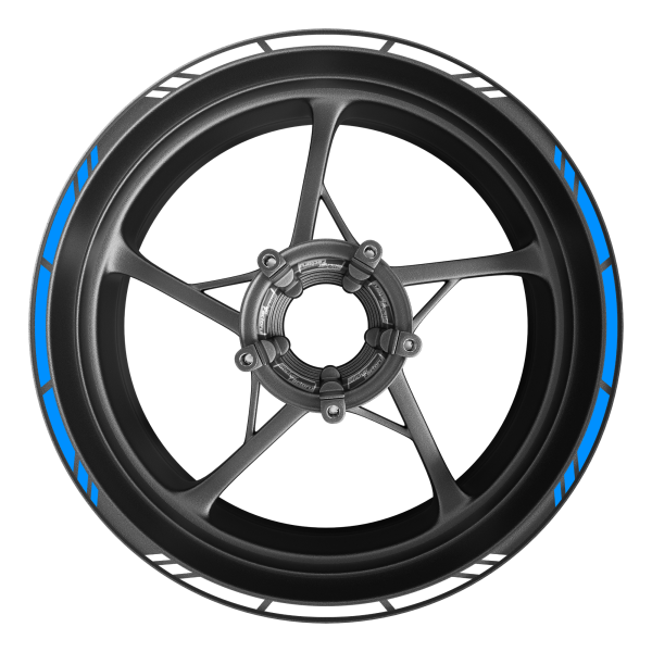 Felgenrandaufkleber GP-Style - 2-Farbig